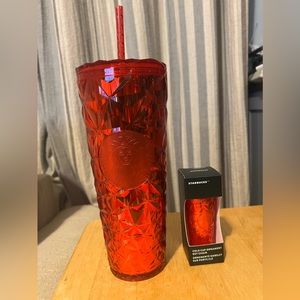 Hott Pair Red Tumbler and Ornament Keychain